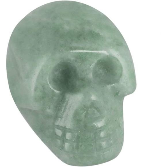 1 Inch Assorted Crystal Skull Sculpture Set of 5, Hand Carved Gemstone Statue - Picture 2 of 6